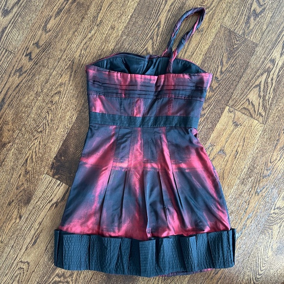 BCBGMaxAzria One Shoulder Mini Dress, Size 4 - Picture 2 of 3